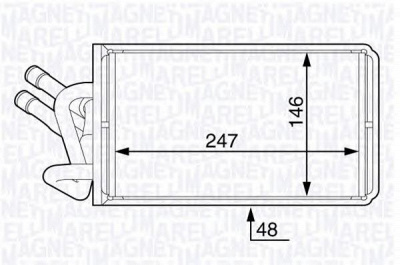MAGNETI MARELLI 350218362000 -  Теплообменник, отопление салона